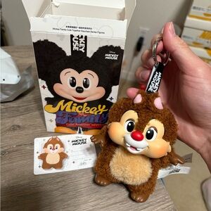 100% authentic Pop Mart Disney Mickey Family Cute Together Plush Keychain - Dale
